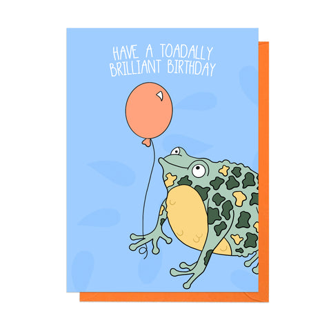 Toad Birthday Card - Neon Magpie