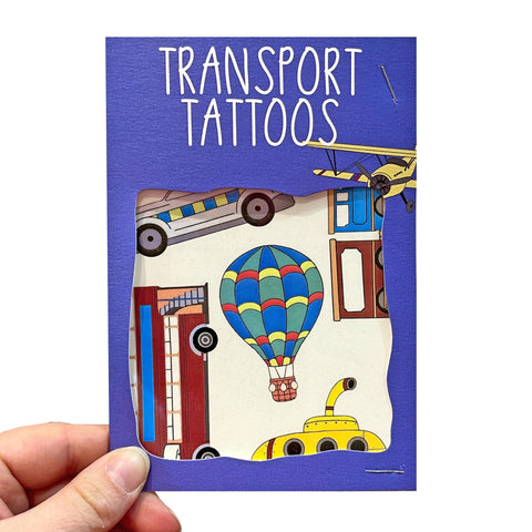 Transport Transfer Tattoos
