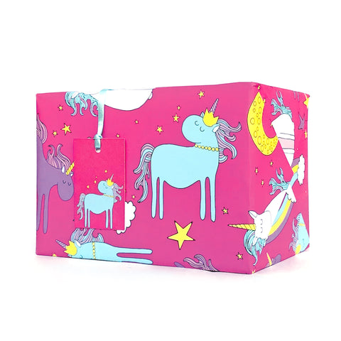 Unicorn Wrapping Paper and Gift Tags - Neon Magpie