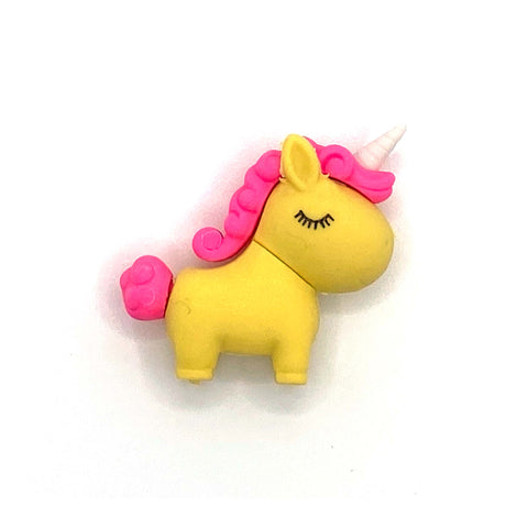 Yellow unicorn eraser
