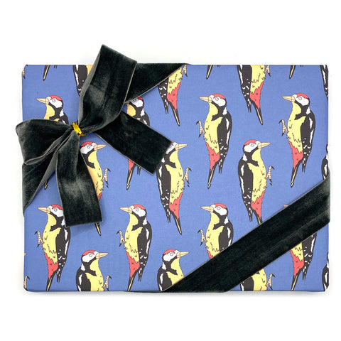 Woodpecker Wrapping Paper - Neon Magpie