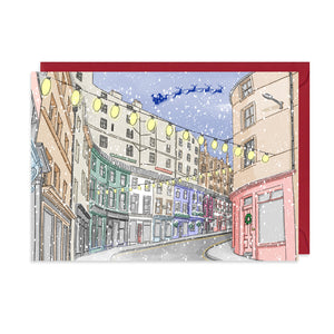 Victoria Street Christmas Card - Neon Magpie