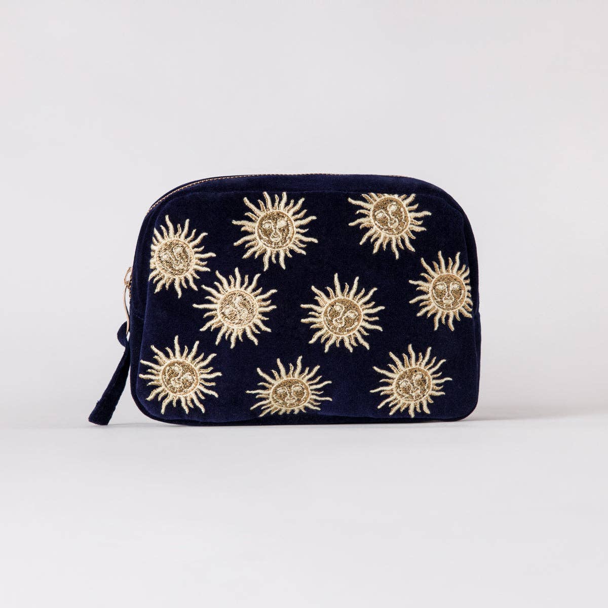 Sun Goddess Cosmetics Bag: Velvet / Navy